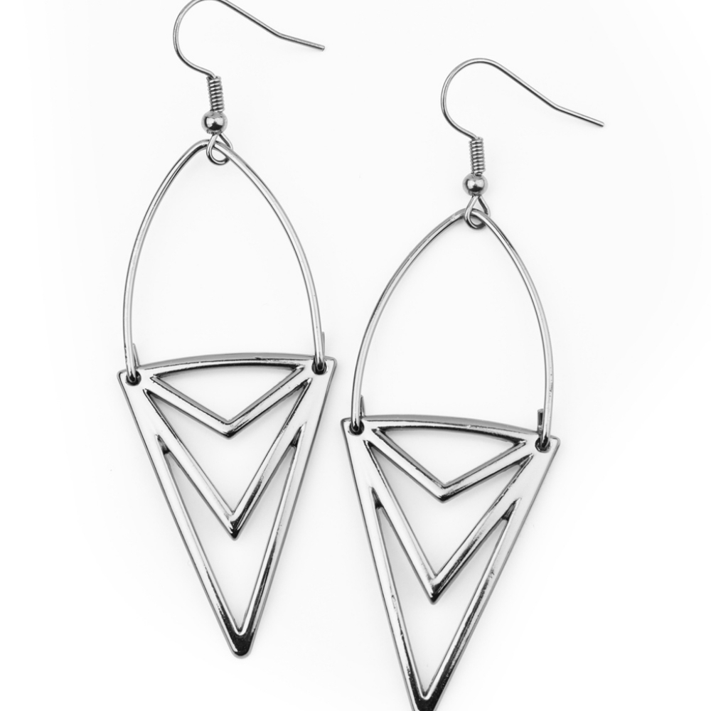 Gunmetal earrings